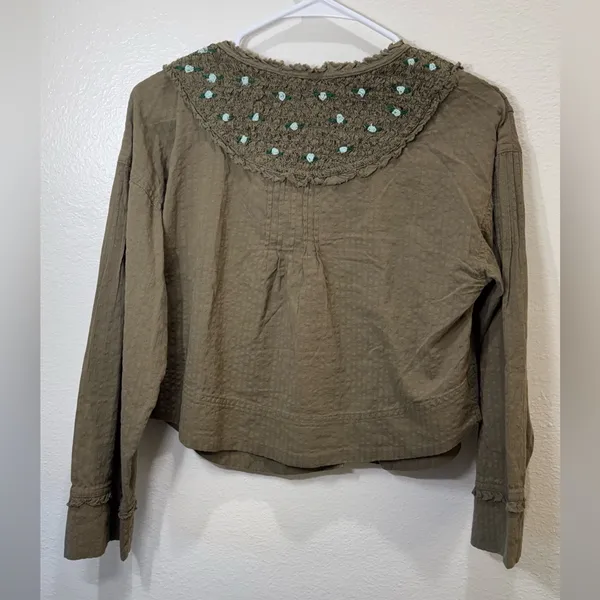 Intimately Free‎ People NWOT Sweet As Roses Lounge Set Olive green Size XS - Image 13