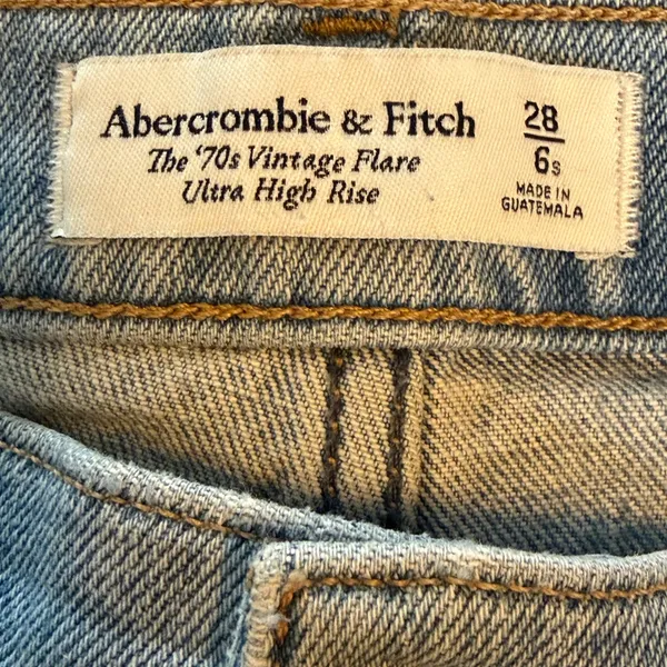 Abercrombie & Fitch 70’s vintage flare ultra high rise - Image 5