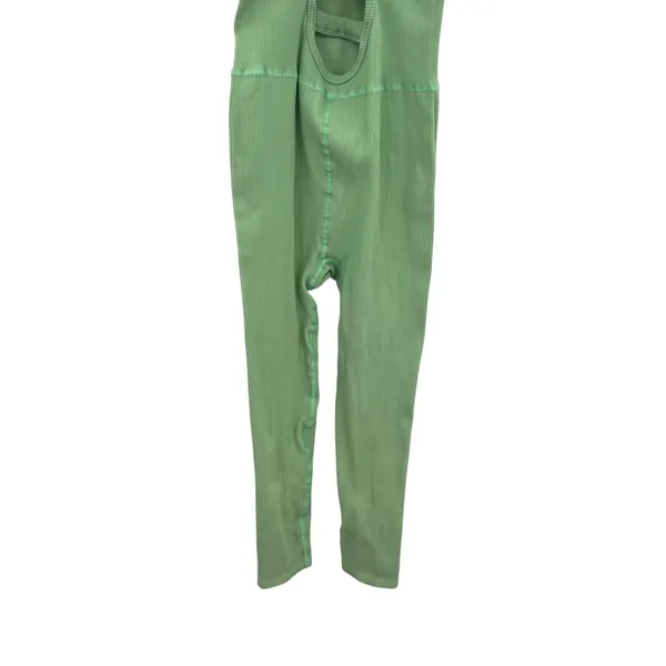 Free People Free Throw Onesie Jumpsuit Ribbed Seamless Green‎ Size Large - Image 12