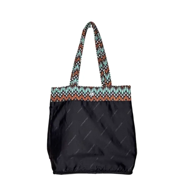 Vera Bradley Quilted "Sierra Stream" Medium Vera Tote Shoulder Handbag Blue‎ - Image 4
