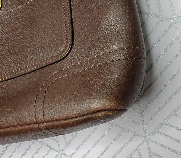 Coach Chelsea Brown Leather Turn Lock - Image 12