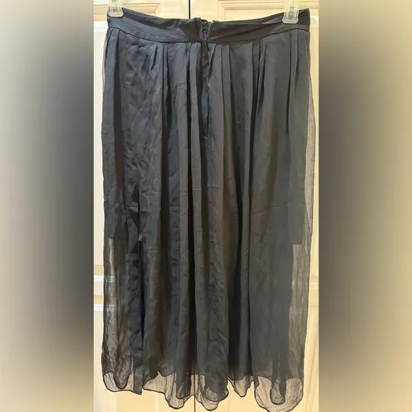 H&M Elegent Black Chiffon Skirt 6 - Image 2