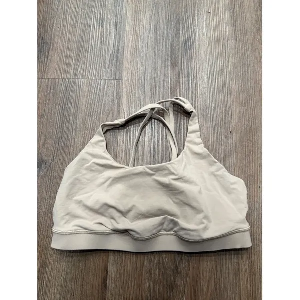 Lululemon Free to Be Bra Wild Tan Beige Strappy Back Sports Bra Size 10 - Image 3