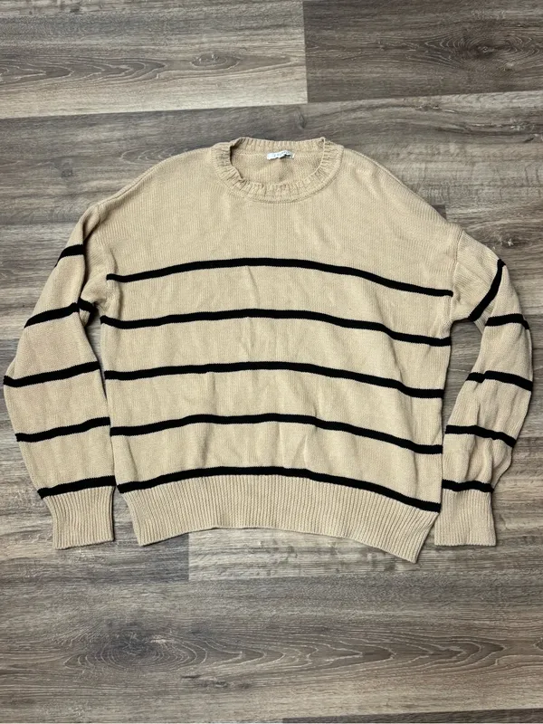 Z Supply Boyfriend Striped Sweater Women’s Large - Image 2