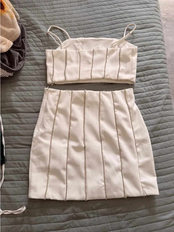 Two piece set White Size L - Image 2