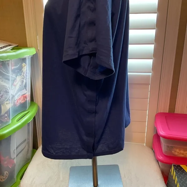 Elegant Royal Blue V-Neck Long Sleeve Top - Image 6