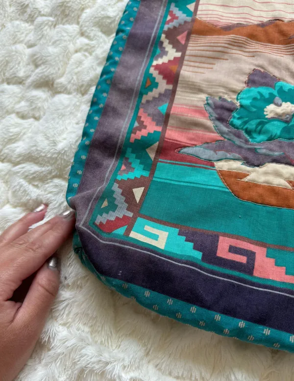 Vintage Cactus Print Shoulder Bag And Wallet Set - Image 16