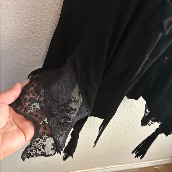 Chic Black Sleeveless Overlay Bling Details Tunic Top L - Image 6
