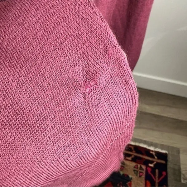 Lululemon Blissful Zen Merino‎ Wool Wrap Sweater Pink Size 2 - Image 10