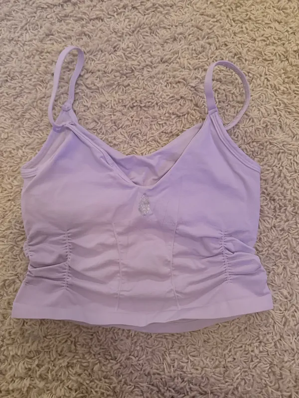 Free People Movement Good Karma Ruched Crop Tank - Image 5
