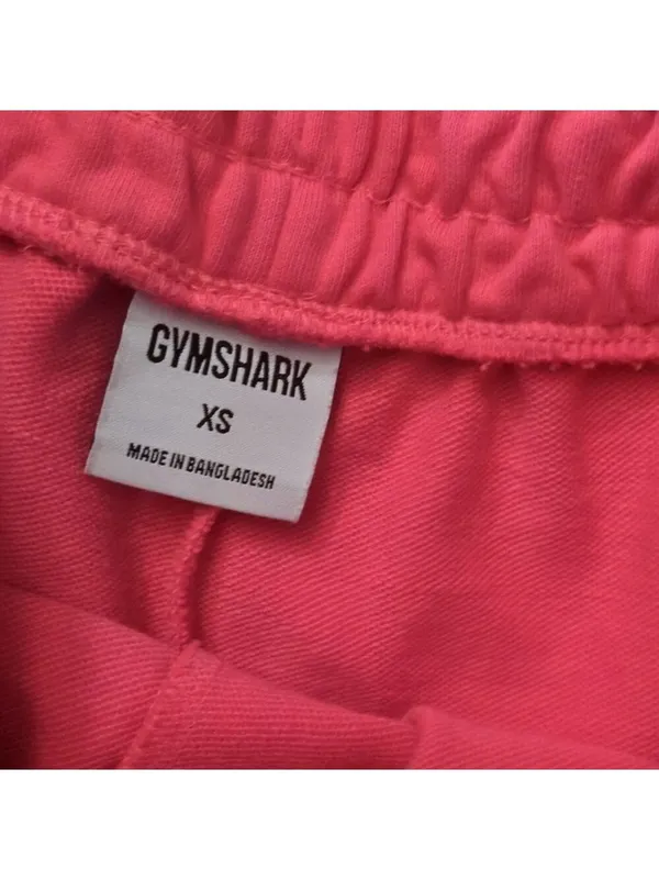 Gymshark Bright Fuschia Pink Fraction Sweat Shorts Size XS - Image 3