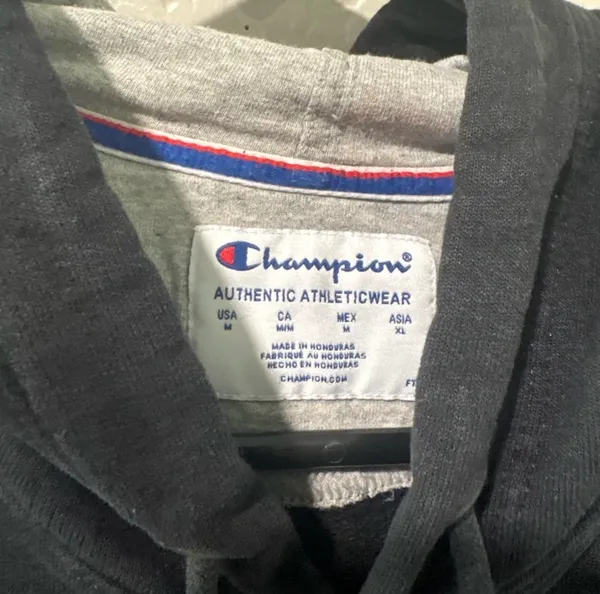 Champion Black & Gray Hoodie - Image 3