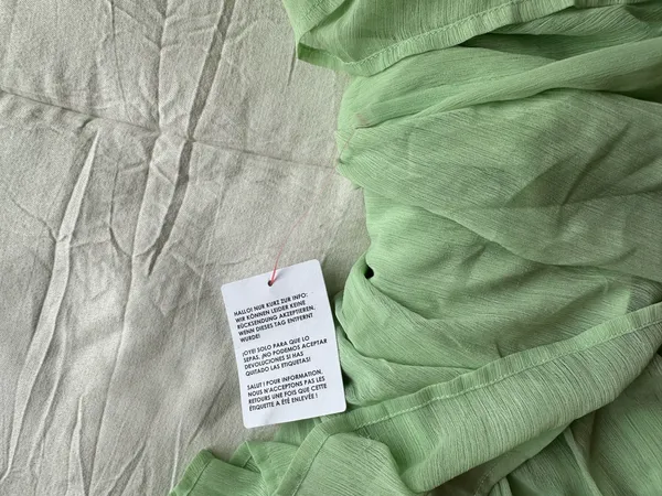 NWT ASOS light green full length plunge dress with cross over back detail US size 4 - Image 5