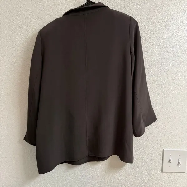 Nina McLemore FOUR PLY SILK V NECK TUNIC Size 10 - Image 2