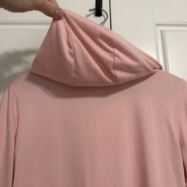 Nike Dri-FIT Womens Medium Pink Long Sleeve Pullover Hoodie Activewear Shirt‎ - Image 8