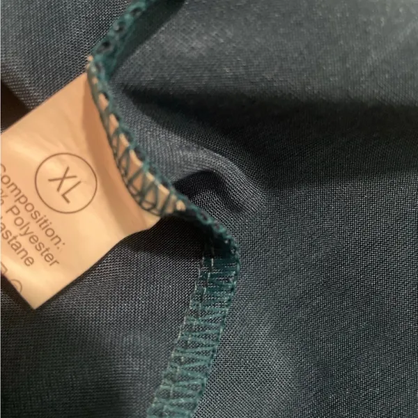 Satin Mini Dress in Deep Teal - Image 3