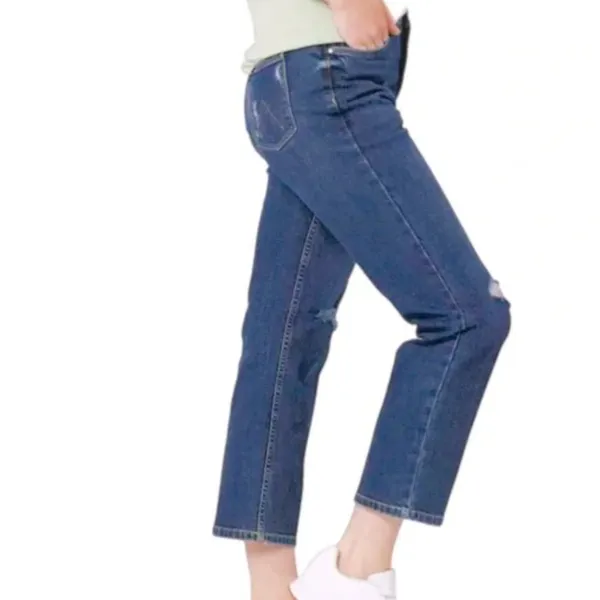 NWT Wrangler High Rise True Straight Crop Jeans Size 14/32 - Image 3