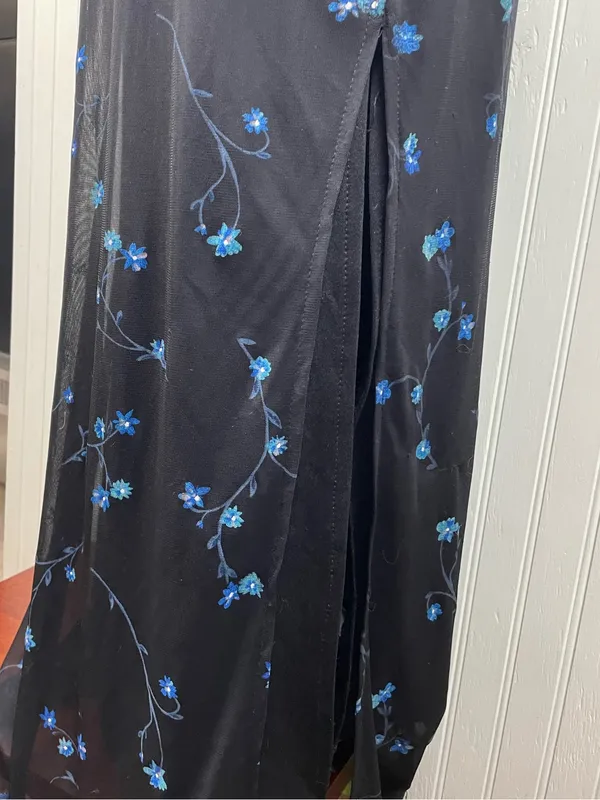 Vintage 90s Y2K Candy Rocket Babydoll Maxi Slip Dress Size Medium Whimsigoth - Image 7