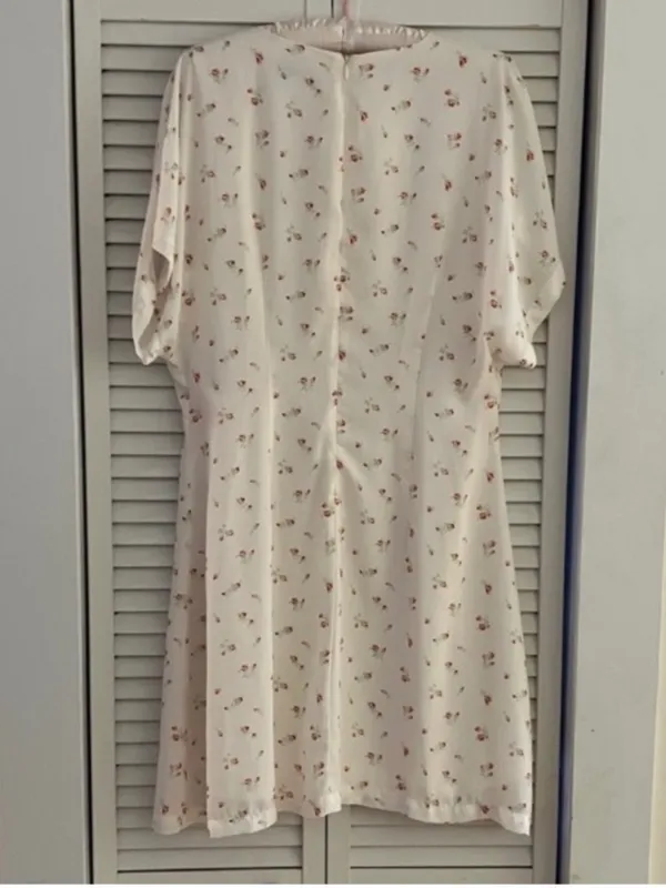 Love, Whit by Whitney Porter White Floral Dress size Large - Image 5