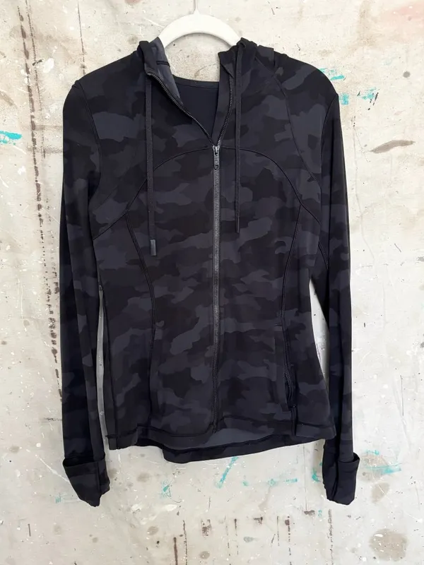 Lululemon Hooded Define Jacket Nulu, Heritage 365 Camo Deep Coal Multi - Image 2