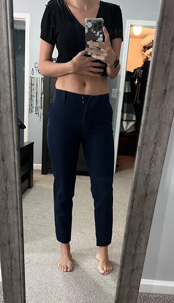 Jones New York Navy Pixie Pants - Image 3