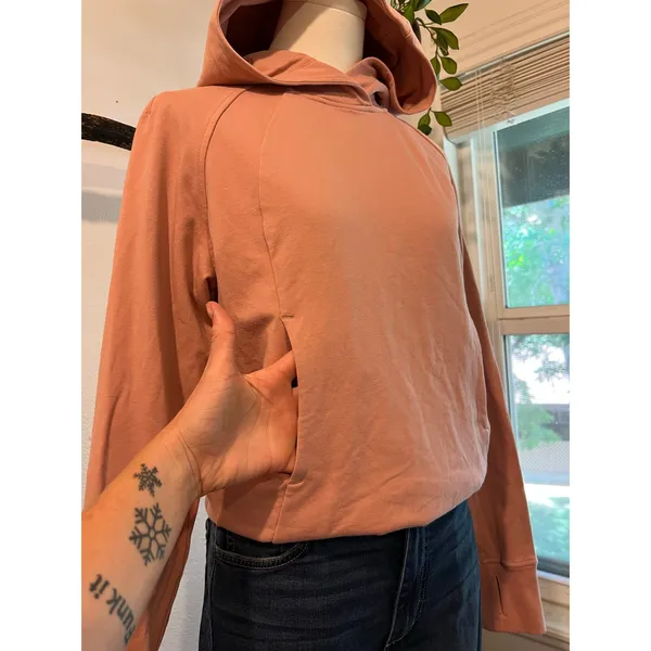 Lululemon Pink Pastel Hooded Scuba Hoodie Size 2 - Image 4