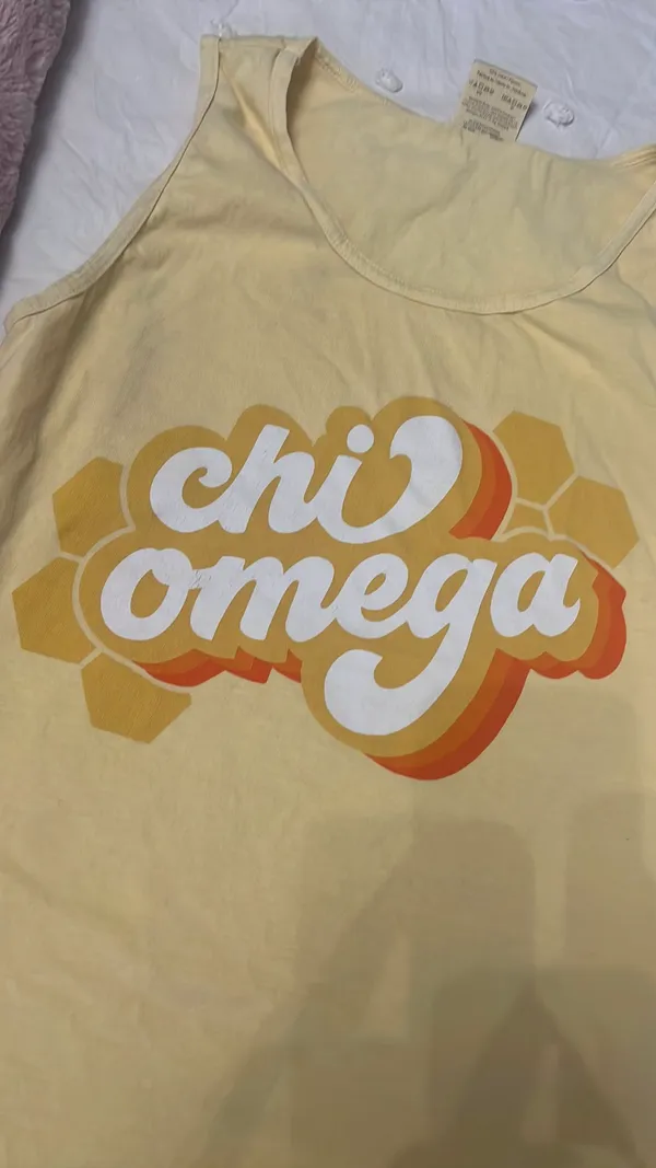 Comfort Colors Chi Omega Tank - Image 3
