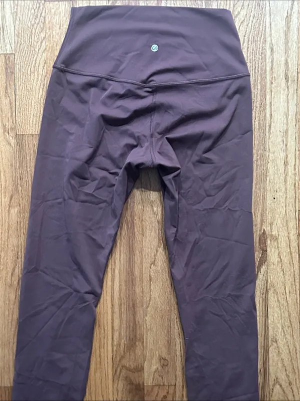 CRZ YOGA High Waist Leggings in Deep Plum - Image 3