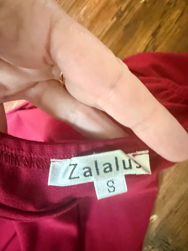 Zalalus Alli burgandy bodycon mini dress size small - Image 3