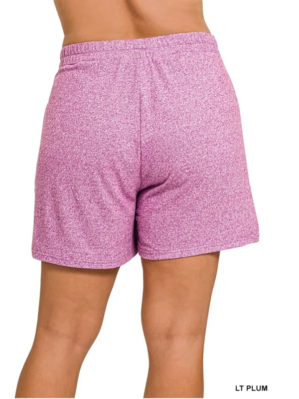 NEW!LAST One Plus Size Long-Sleeve Lounge Top & Shorts Set - Light Plum Size 2X - Image 5