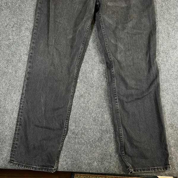 Abercrombie & Fitch 90s Straight Ultra High Rise Jeans Washed Black 33 16R - Image 9