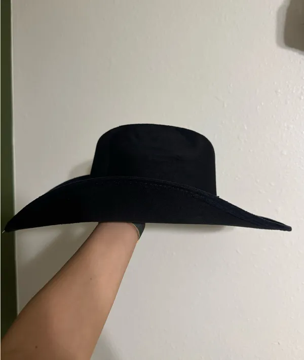 Black Cowboy Hat Size M - Image 3