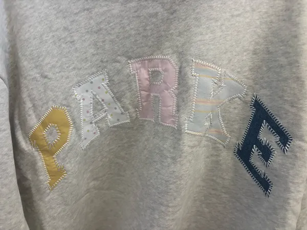 PARKE Patchwork Varsity Mockneck L/XL - Image 3