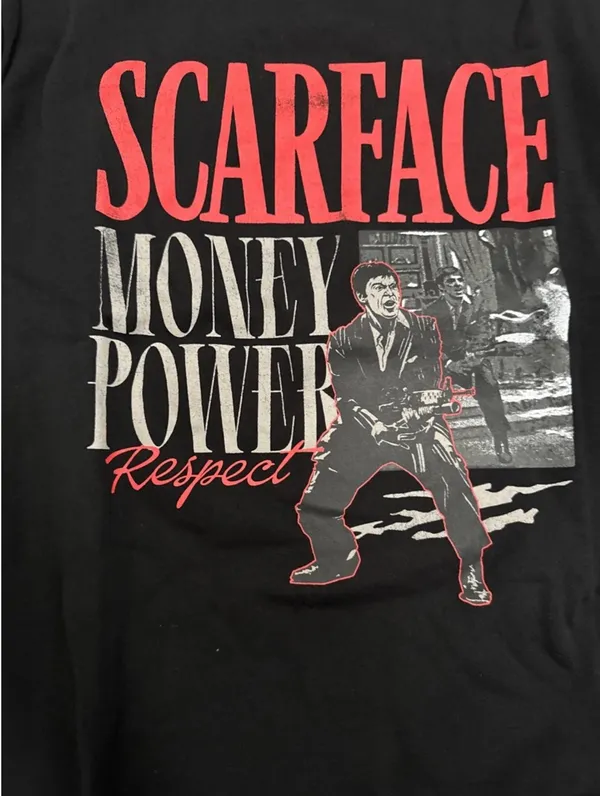 SCARFACE CLASSIC Adult Pullover Crewneck Sweatshirt X-Large Black NWT - Image 2