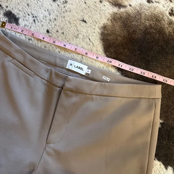 R‎ LABEL The Skinny Stretch Pants In Tan Size Small - Image 6