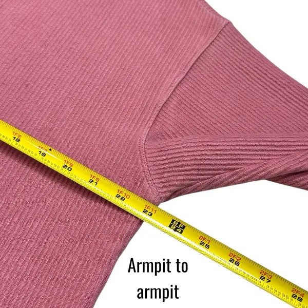 Aerie Oversized Beyond Ribbed Quarter‎ Zip Pullover Sweater Pink Cozy S - Image 8