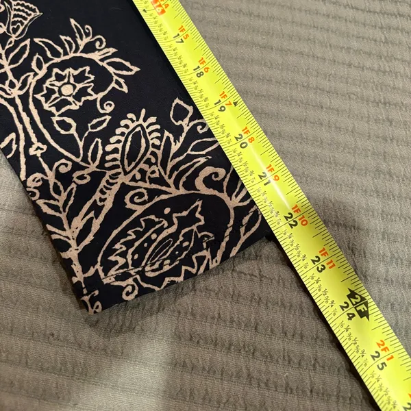 Lucky Brand black and beige floral print peasant blouse M NWT - Image 9