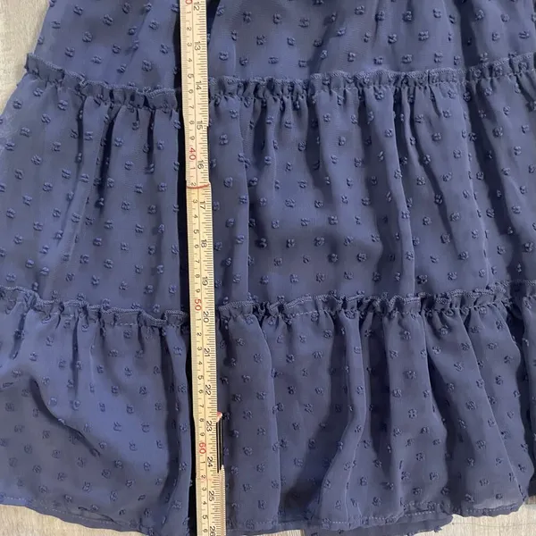 NWT Altar’d State navy blue dot babydoll dress size Large - Image 15