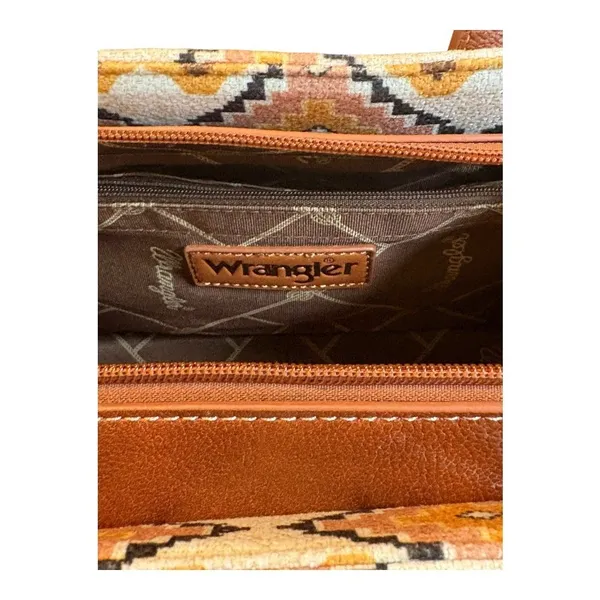 Wrangler Southwestern Aztec‎ Tote Bag Crossbody Purse Western Cowgirl Mini Boho - Image 12