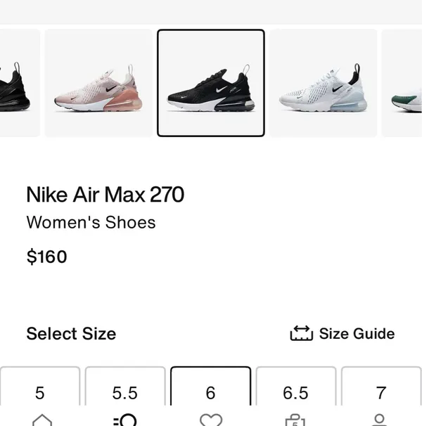 Nike Air Max 270 Black White - Image 13