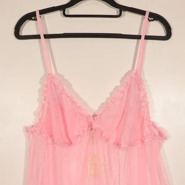 NWT Free People Heart to Heart Mini Slip in Pink Size Large - Image 4