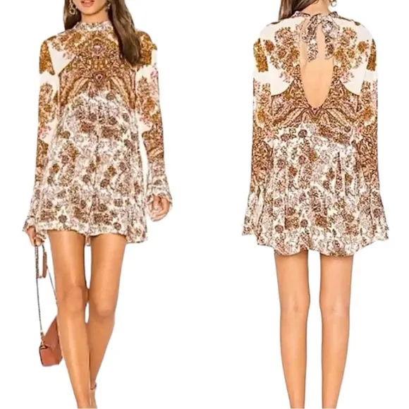 NEW Free People Lady Luck Printed Tunic Size Large - Image 2