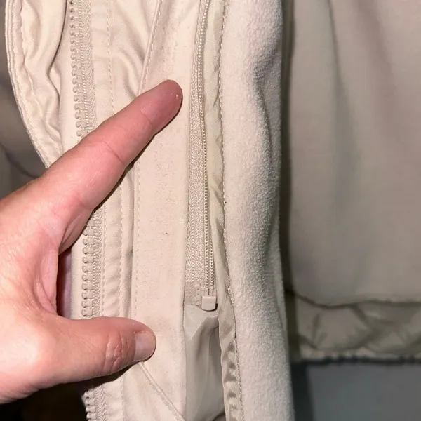 Bromley Sport Jacket‎ Medium Beige Hooded Lined Utility Coat Women - Image 3