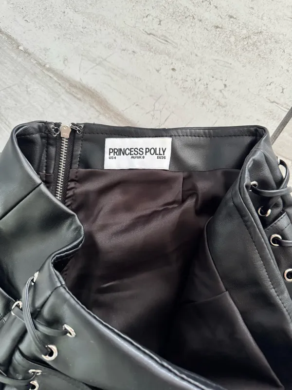 Princess Polly Leather Shorts - Image 3