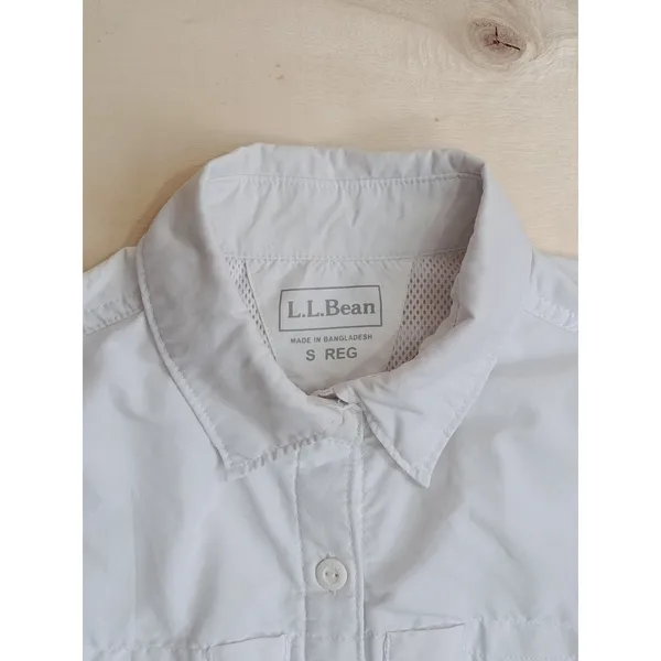 L.L.Bean Women's White Sleeveless Hiking Outdoor Shirt Top S Small Vented Excell - Image 6