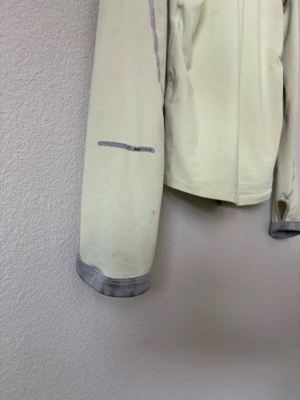 Cream Yellow Nike Running Quarter Zip - Image 7