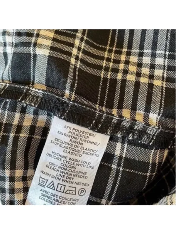 LOFT Plaid Gingham Square Neck Midi Dress Size L NWT - Image 6