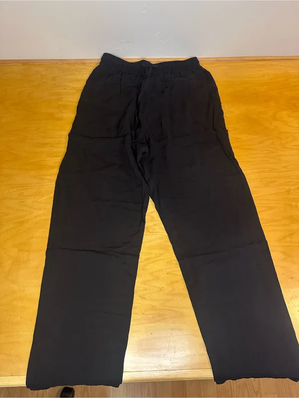 OAK NYC Women's Black Stagg Straight Leg Pull On Casual Pants Small NWT - Image 4
