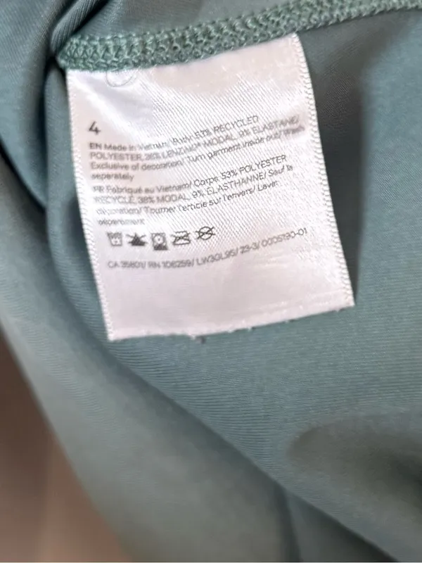 Lululemon Softstreme Perfectly Oversized Cropped Crew Medium Forest - Image 5