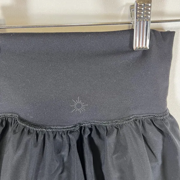 Aerie Black Crossover Waist Ruffle Skort Athletic Shorts Womens‎ XXS - Image 6